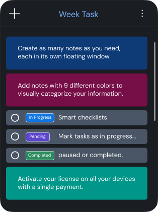 Notikapp note window